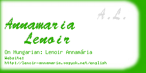 annamaria lenoir business card